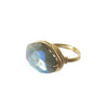 Wire Wrapped Chunky Labodorite Ring