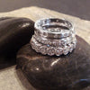 White Gold & Diamond Stacking Bands